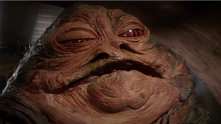 Jabba The Hutt looking intrigued