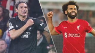 Darwin Nunez of Benfica and Mo Salah of Liverpool could both feature in the Benfica vs Liverpool live stream