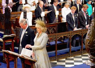 Prince Charles and The Duchess Of Cornwall, Camilla Parker Bowles attend the Service of Prayer and Dedication following their marriage