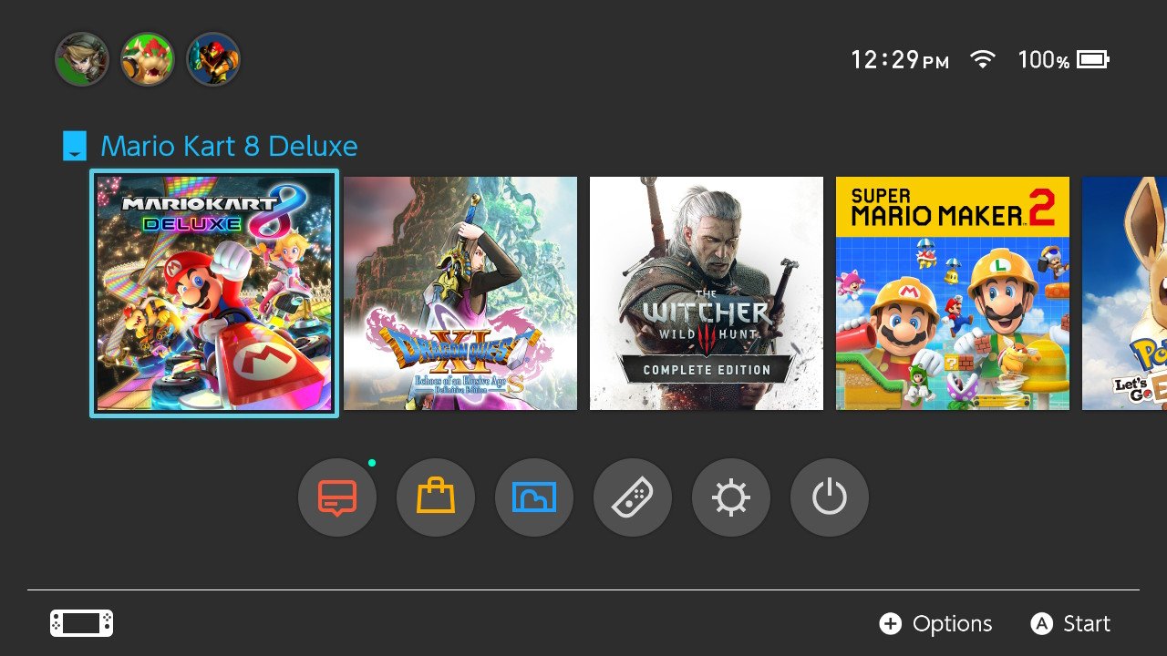 Nintendo menu. Нинтендо свитч меню. Nintendo Switch Home menu. Mario Kart 8 Deluxe Nintendo Switch картридж. Nintendo Switch main menu.