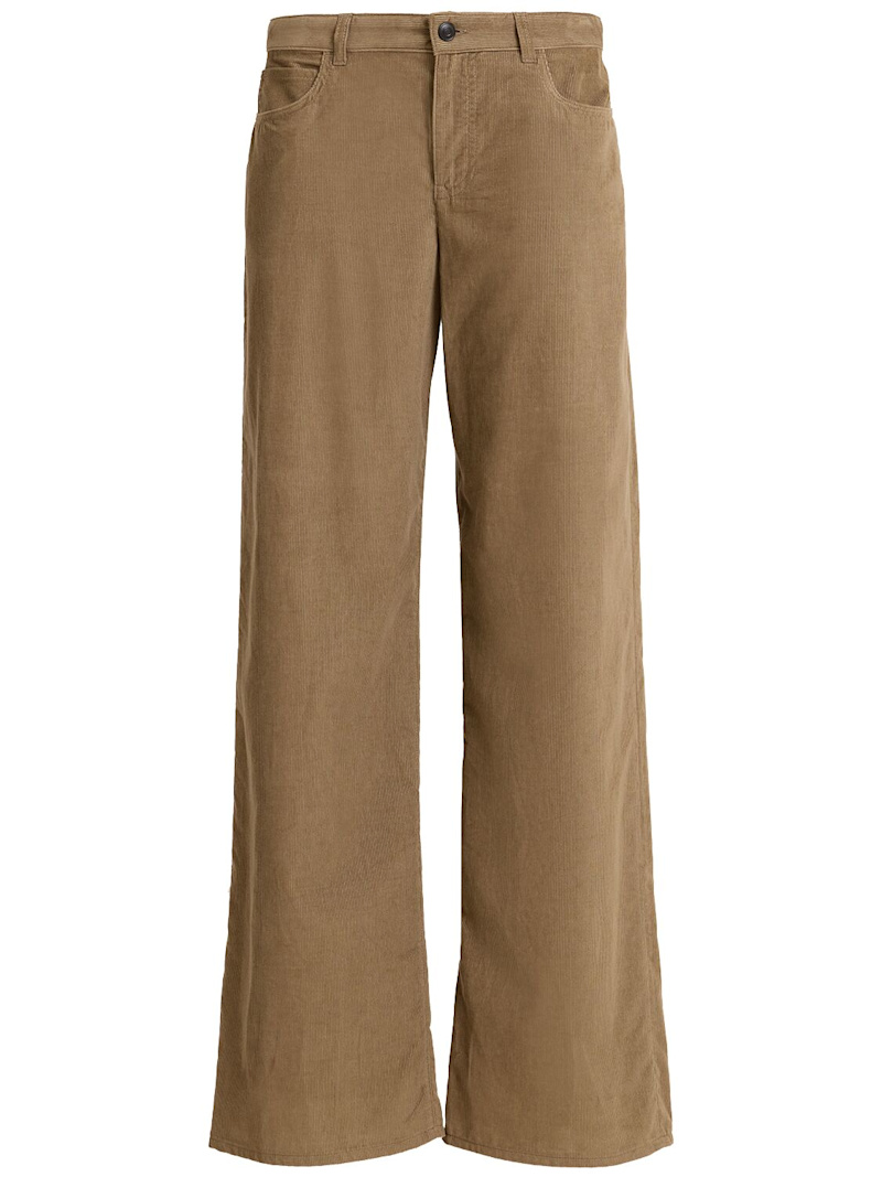 The Row, Eglitta Courduroi Cotton Wide Pants