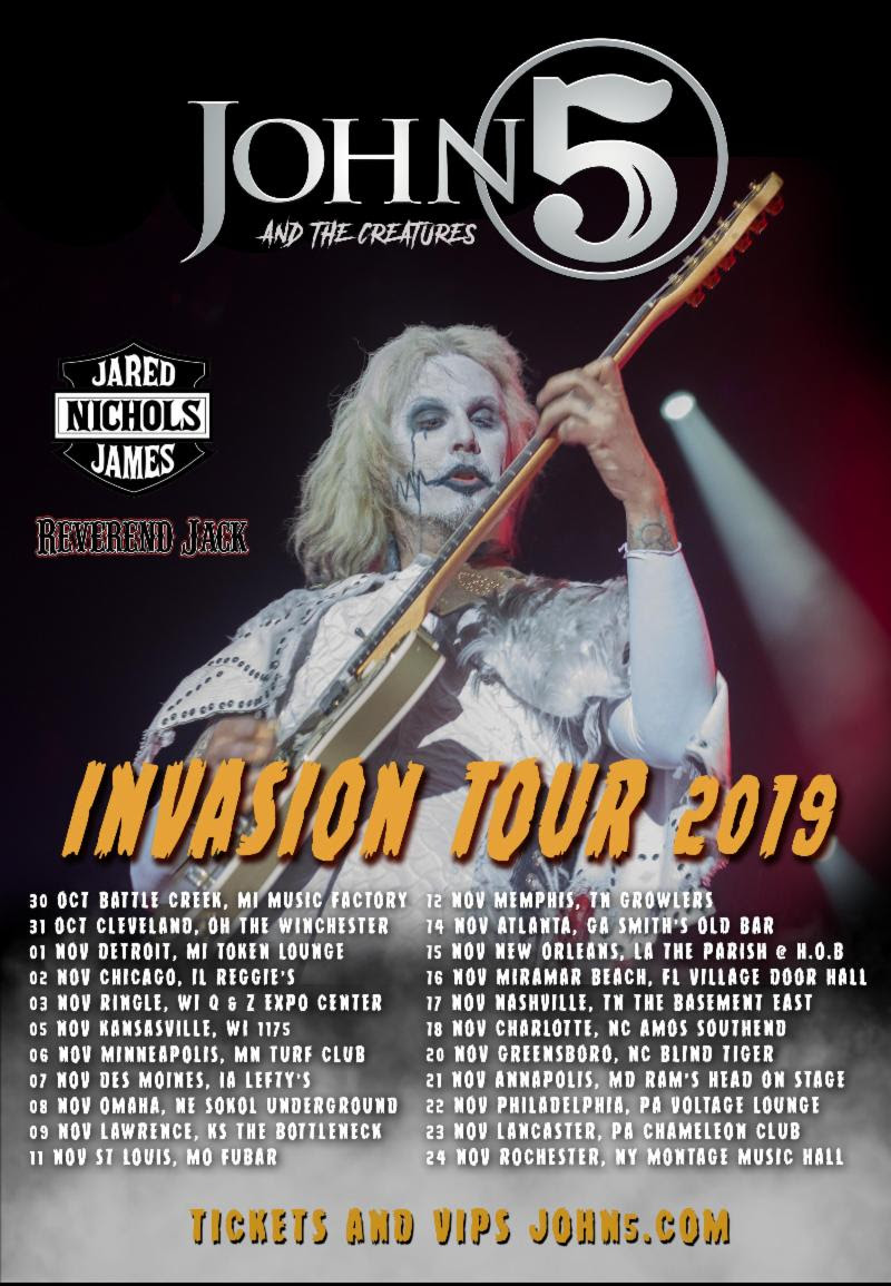 John 5 Announces Second U.S. Leg of ‘Invasion’ Tour Guitar World