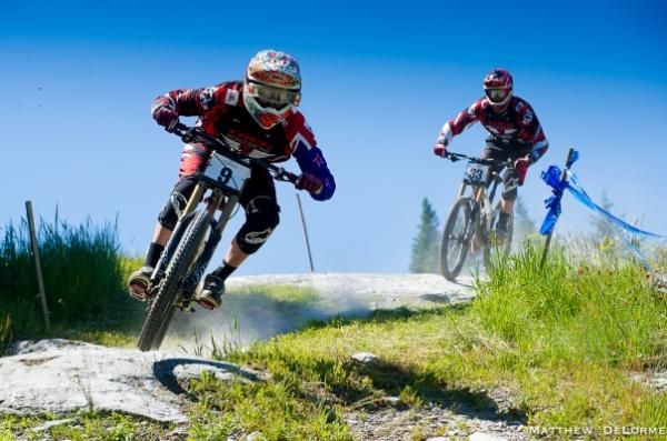 Justin Leov (Trek World Racing) on his way to a win.