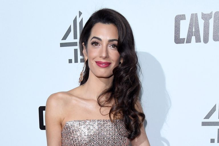 Amal Clooney attends the "Catch 22" UK premiere at the Vue Westfield on May 15, 2019 in London, United Kingdom