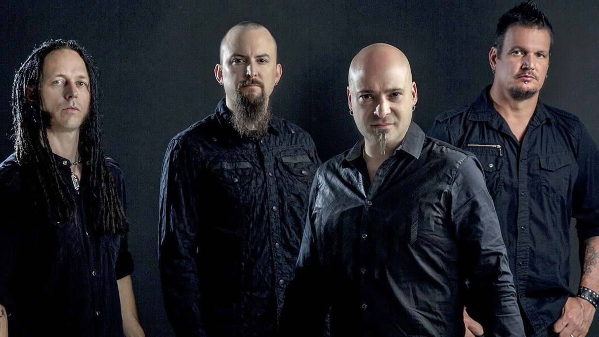 A promotional photo of Disturbed