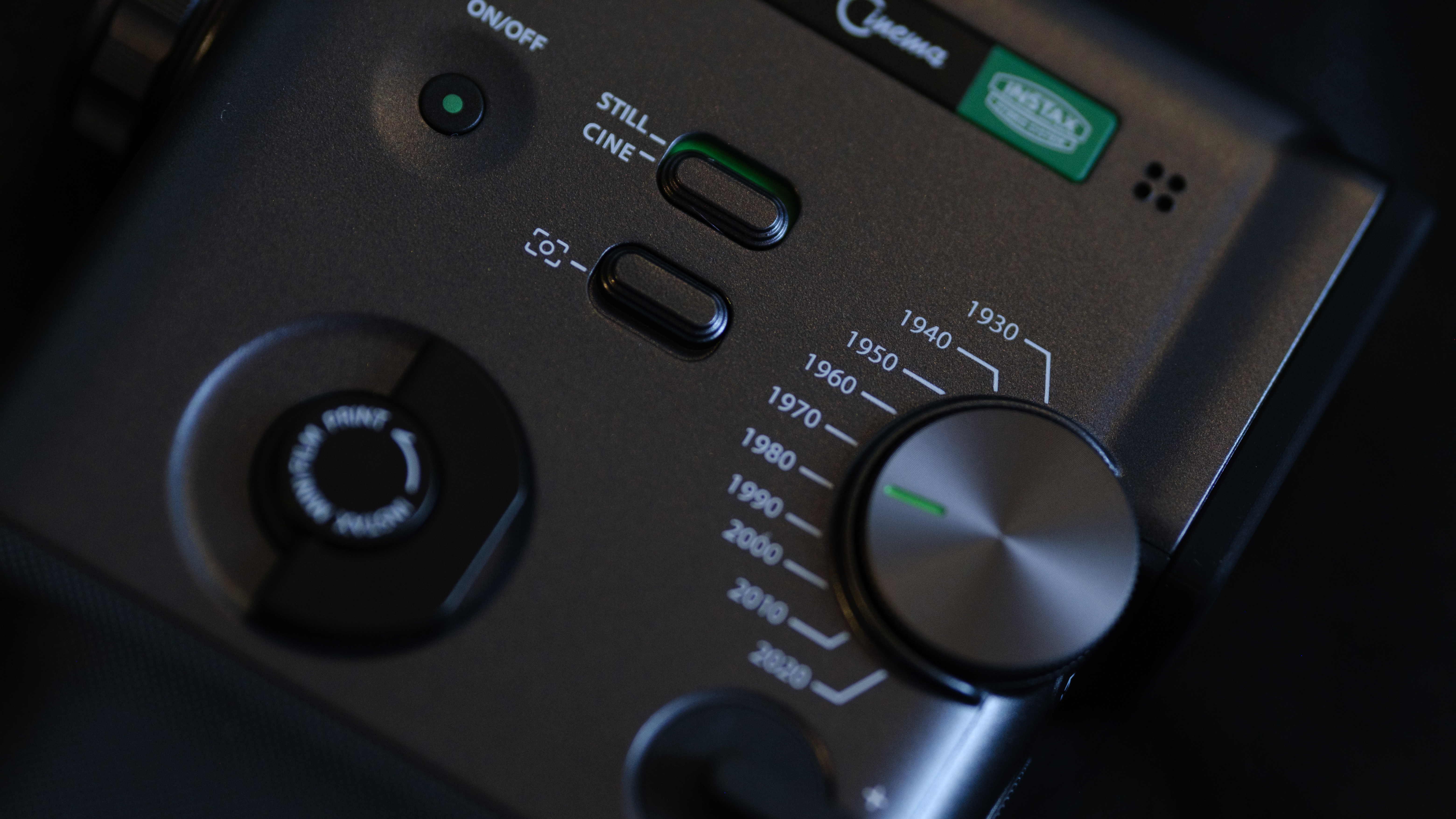 The Fujifilm Instax Mini Evo Cinema decades camera