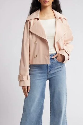 Enola Crop Trench Coat