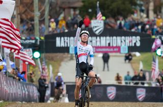 Eric Brunner takes the win at the 2023 USA Cycling Cyclocross National Championships elite men's race