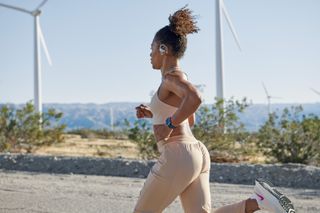 Female athlete running in the Nike Air Zoom Pegasus 37