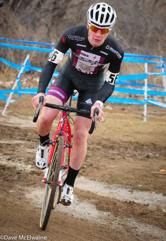 Peter Goguen (Race CF) leading at the end of lap one