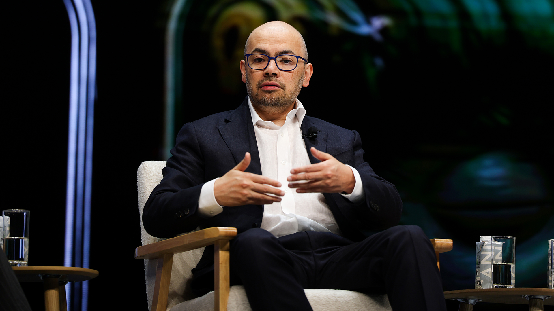 Demis Hassabis, co-founder and CEO of Google DeepMind, pictured during a talk at Day 3 of Cannes Lions 2026 on June 24, 2026 in Cannes, France.