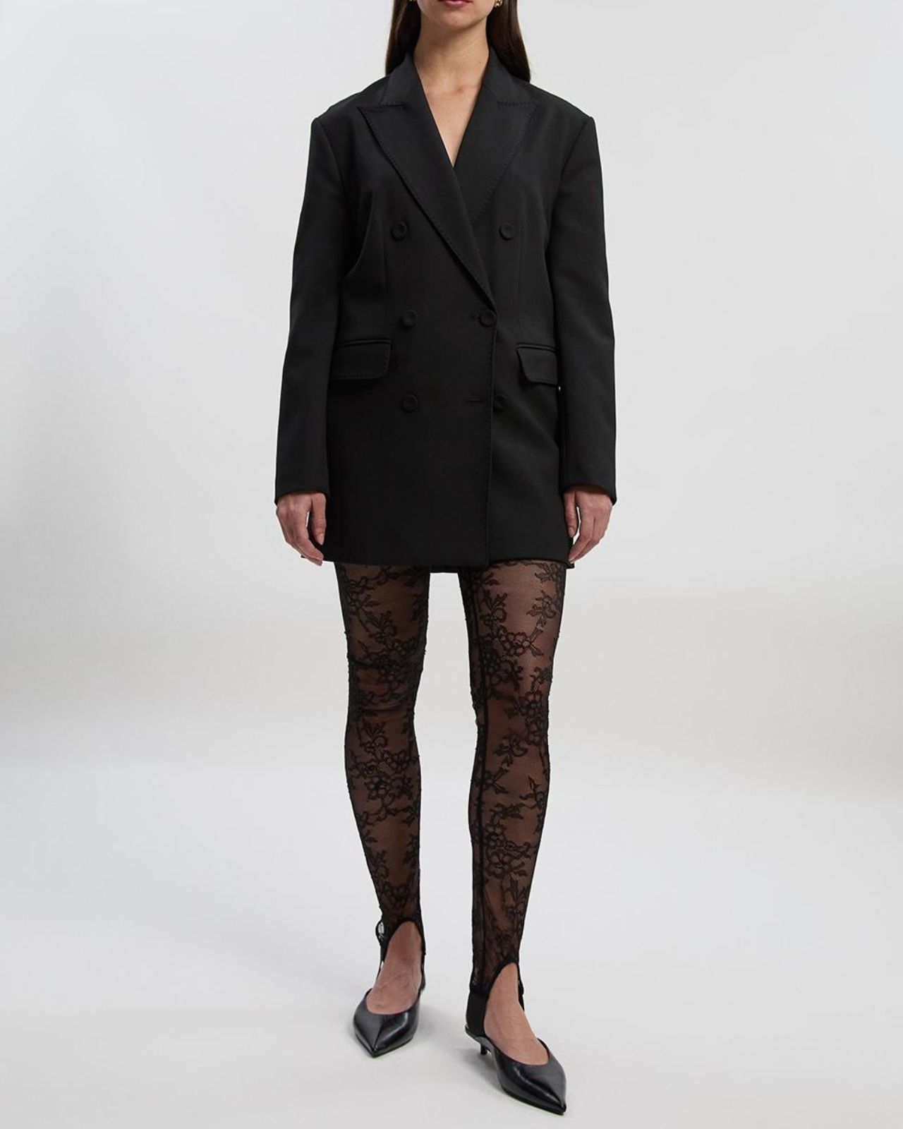 Karen Millen Petite Lace Stirrup Legging