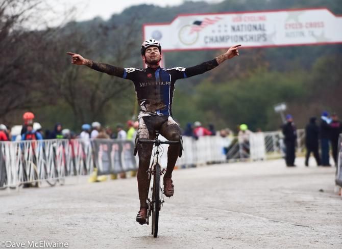 Collegiate racing at the USA Cycling Cyclo-cross National Championships in Austin.