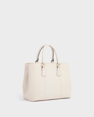 The Adaline Leather Workbag in Dove Dove