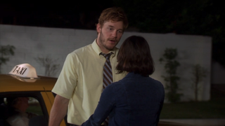 Chris Pratt and Aubrey Plaza in Season 6 of Parks and Recreation