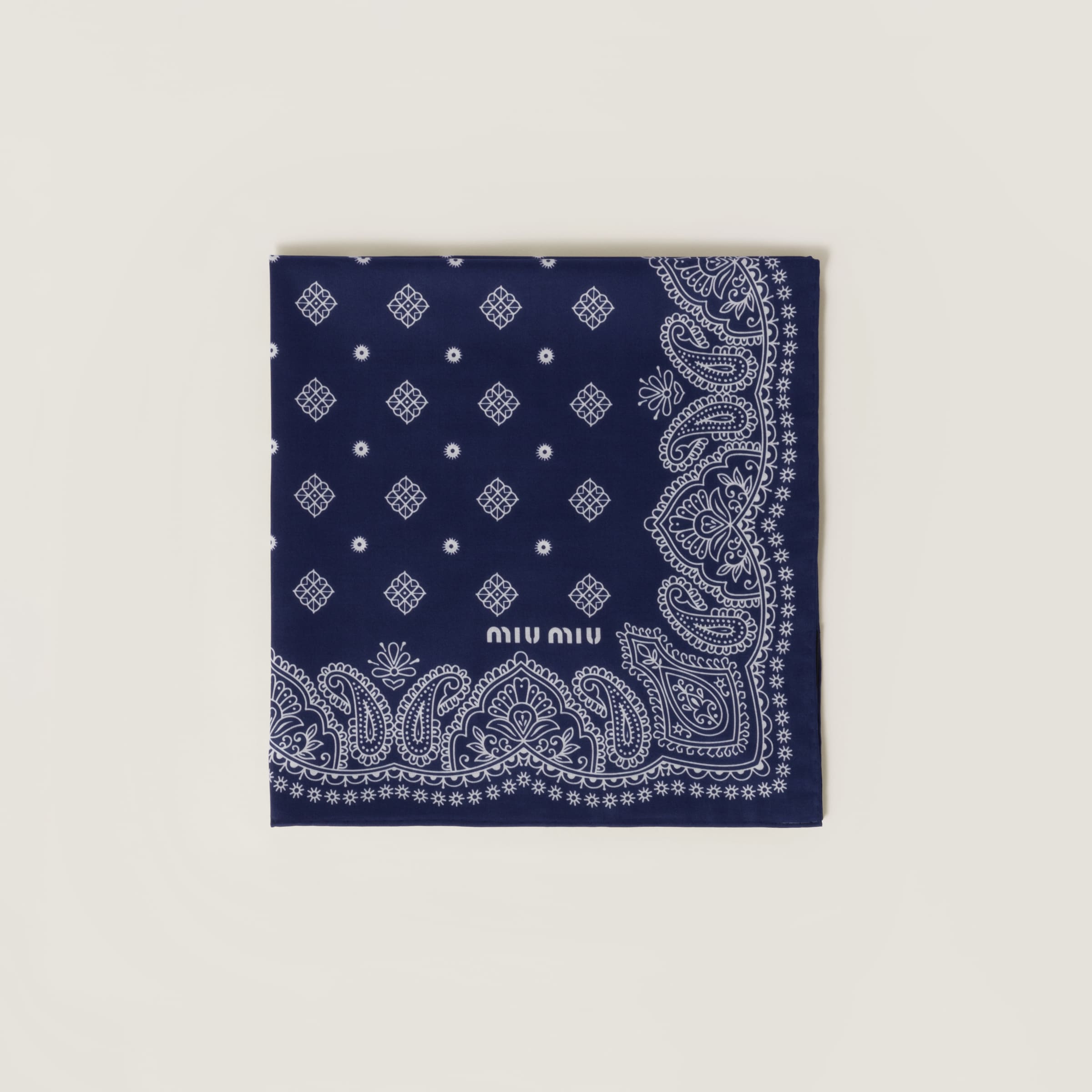 Printed Poplin Scarf