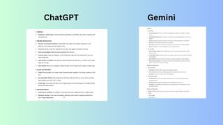 ChatGPT vs. Gemini Disney vacation screenshot