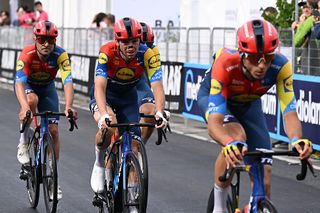 Giulio Ciccone crashed on stage 14 and lost more than 16 minutes at the Giro d'Italia