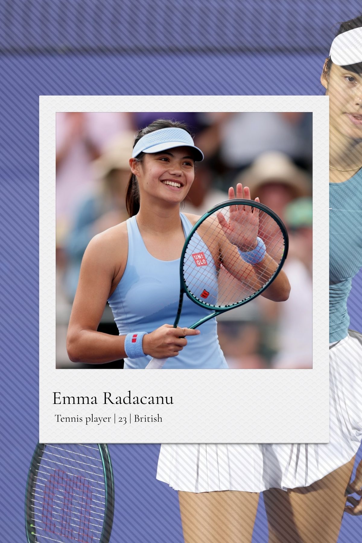 Tennis player Emma Radacanu