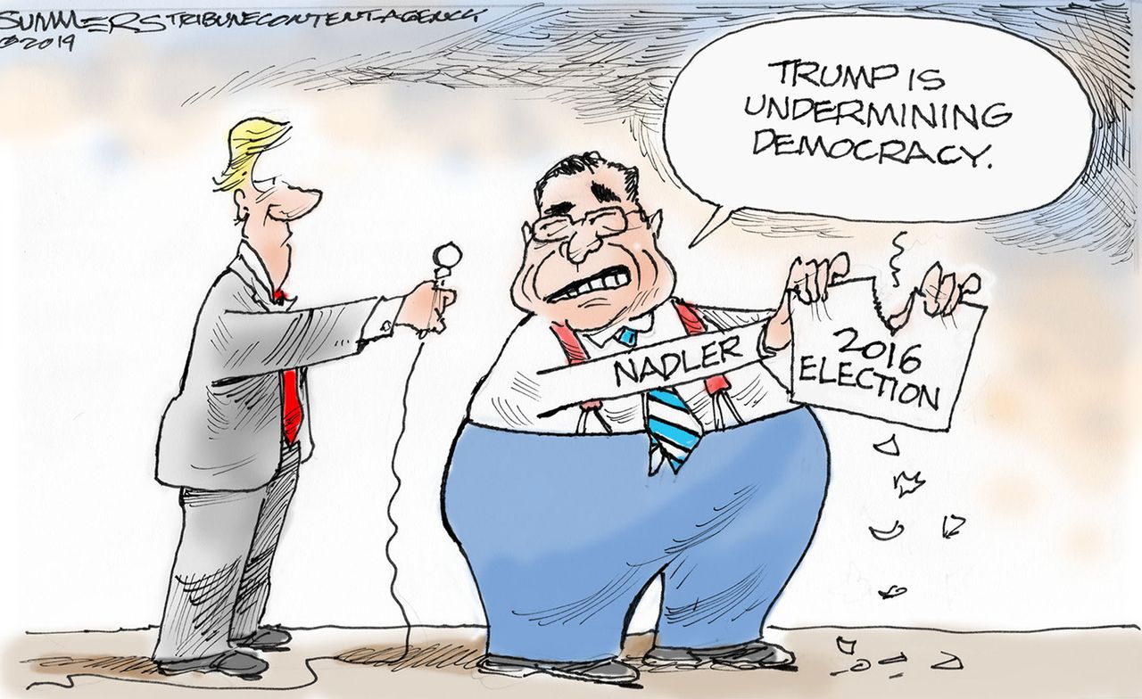 Political Cartoon U.S. Nadler Impeachment Trump 2016 Election