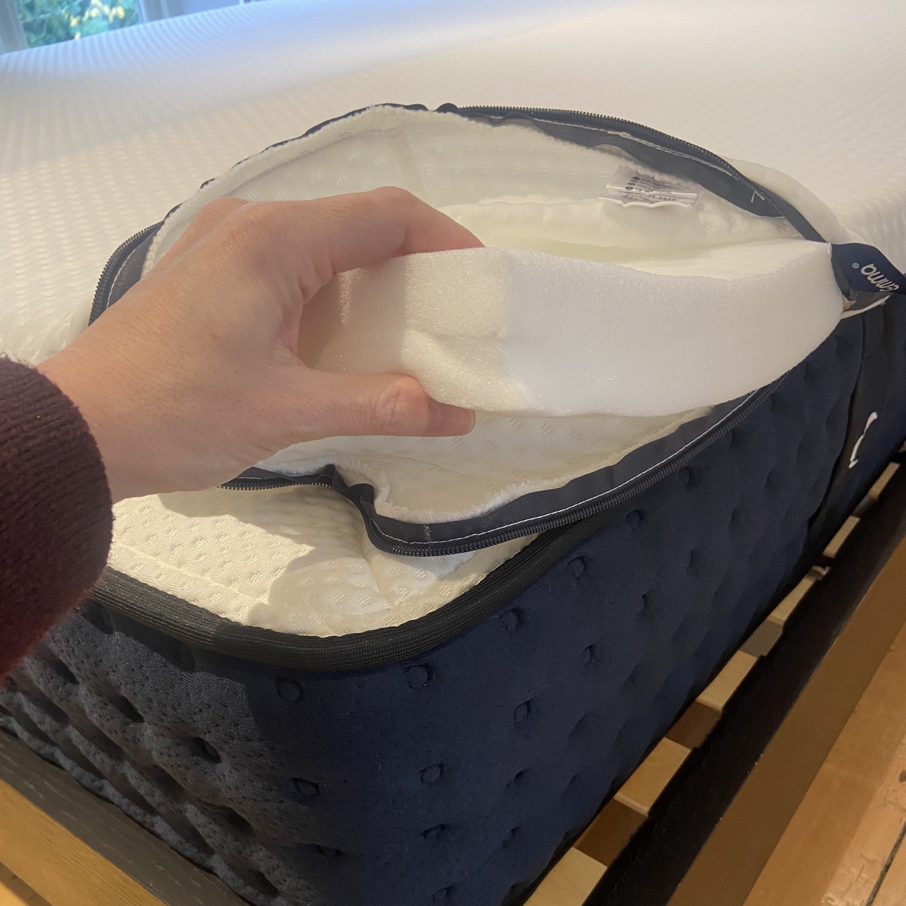 Emma Flip mattress topper testing at home