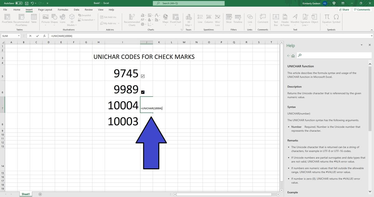 How to insert a check mark in Excel | Laptop Mag