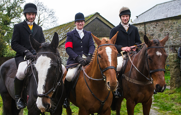 Michael, Deborah &amp;amp; Barney Treneer who hosted the meet of the Dartmoor recently