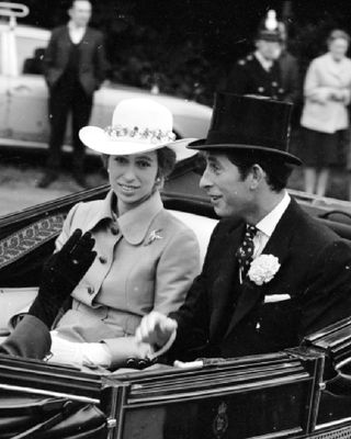 Princess Anne and the Prince of Wales arrive at Royal Ascot