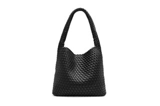 Rylan, 20.57 Recycled Alt-Leather Large Woven Tote