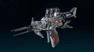 Borderlands 4 Triple Bypass location: A close-up of the Triple Bypass legendary repkit against a dark blue background.