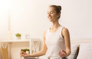 Try yoga or meditation to feel calmer