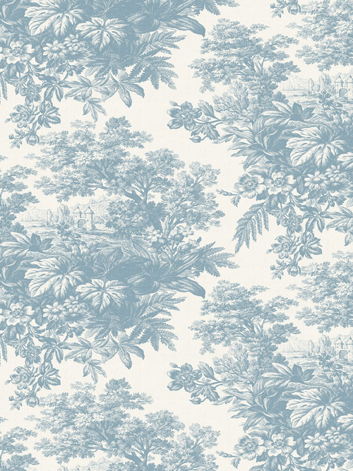 Matine Toile Wallpaper, 52"  x 132" 