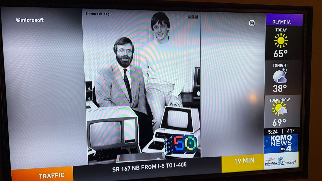 Microsoft event on local news