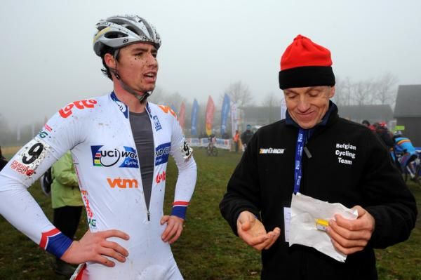 Vincent Baestaens of Belgium kept the World Cup lead