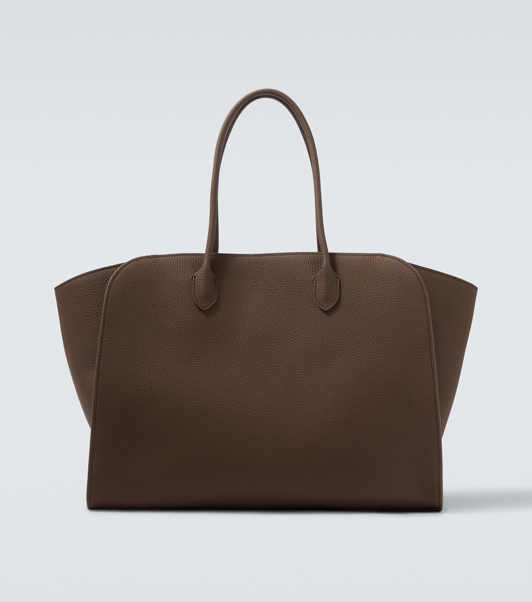 Marlo Leather Tote Bag in Green - the Row