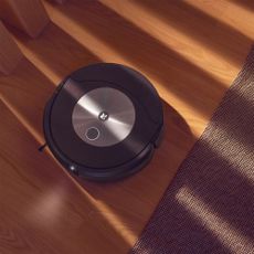 Roomba on hard floor at home 