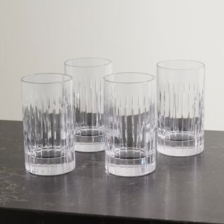 set of four highball glasses