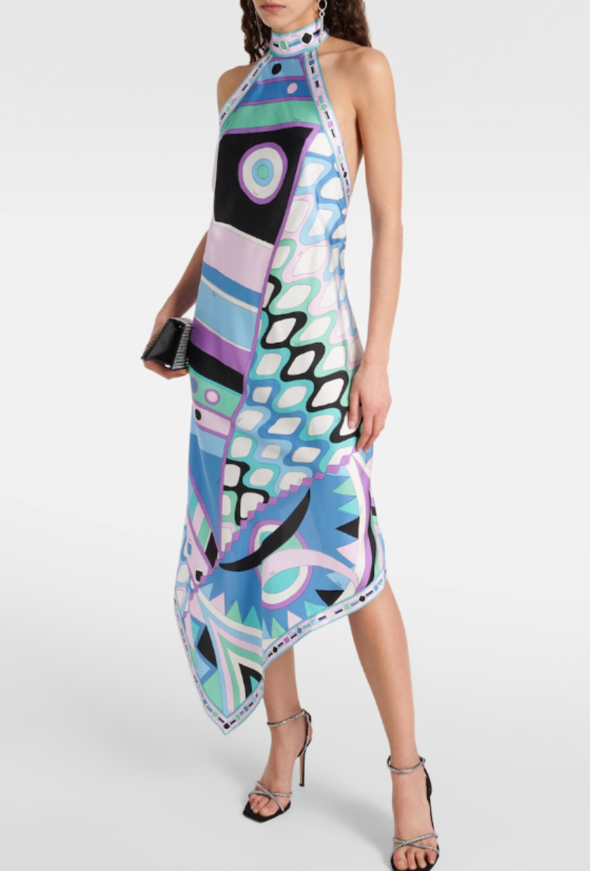 Pucci, Vivara Silk Midi Dress