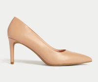 Stiletto Heel Pointed Court Shoes, £29.50 | Marks &amp; Spencer