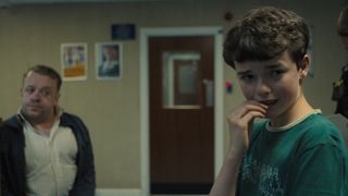 Jamie bites his fingernails in Adolescence