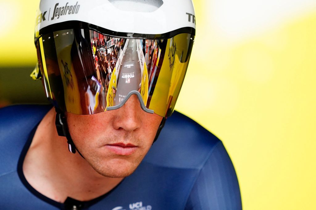 TrekSegafredo teams Danish rider Mads Pedersen takes the start of the 1st stage of the 109th edition of the Tour de France cycling race 132 km individual time trial stage in Copenhagen on July 1 2022 Denmark OUT Photo by Bo Amstrup Ritzau Scanpix AFP Denmark OUT Photo by BO AMSTRUPRitzau ScanpixAFP via Getty Images