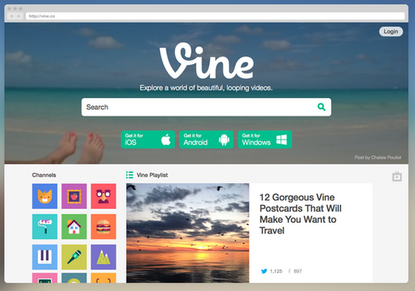 Vine finally has a website with search and discovery features