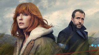 Kelly Reilly and Rafe Spall in Under Salt Marsh promo