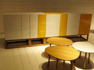 'Solaris' striped cabinet by Habitek