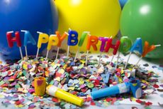 colorful birtday decoration