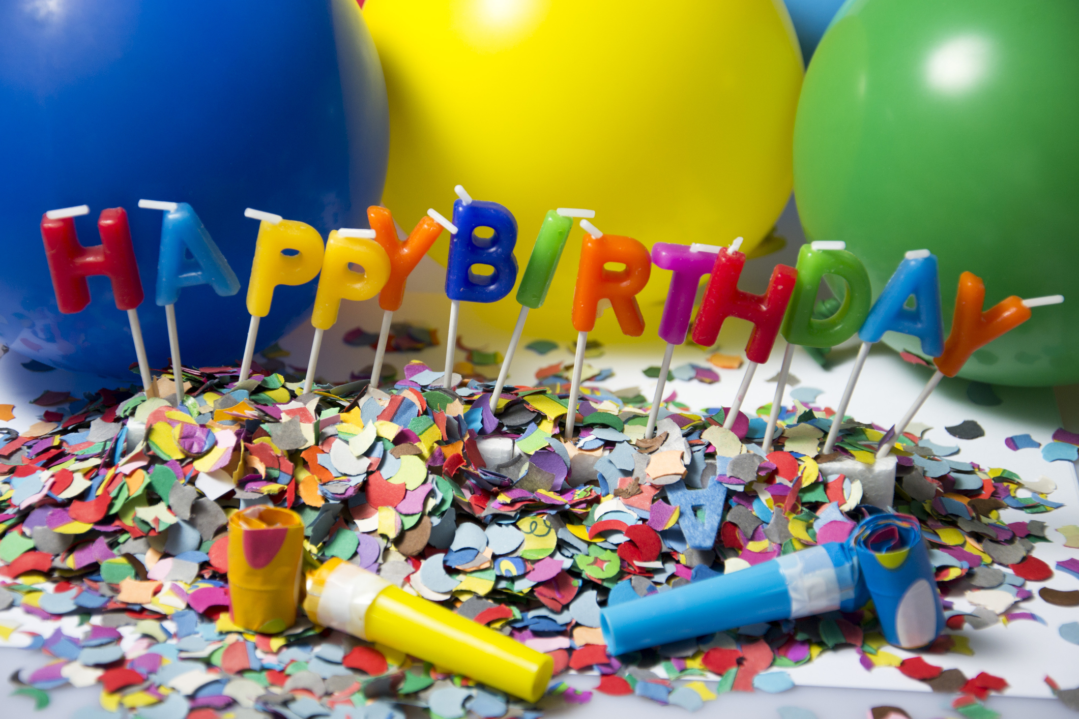 colorful birtday decoration