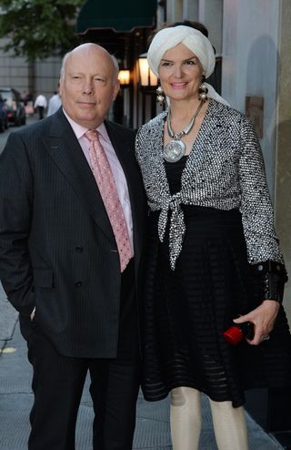 Downton Abbey writer Julian Fellowes and his wife Emma Joy Kitchener