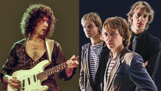 LEFT: Richie Blackmore of Rainbow performs at Madison Square Garden on March 19 1984 in New York City, New York. RIGHT: The Police circa 1979.