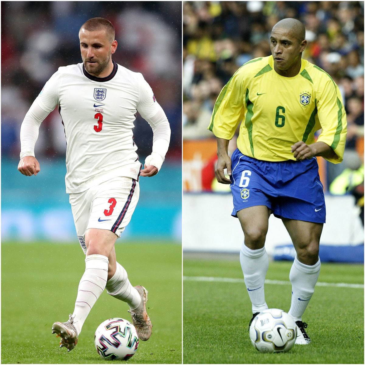 Roberto Carlos has been impressed by Luke Shaw