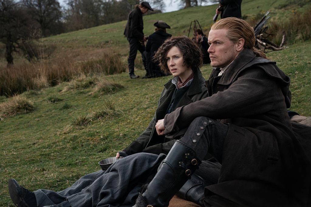 Sam Heughan and Caitríona Balfe in Starz’s ‘Outlander.’